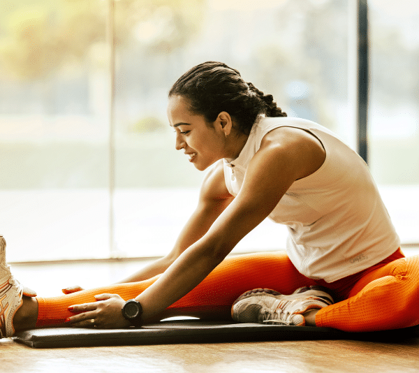 Girl Stretching Hamstring Muscles