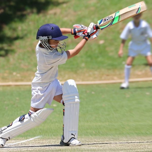 A Child Batting in Cricket