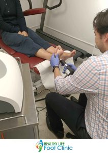 Adelaide Podiatrist, Nick Bourlotos, Using Shock Wave Therapy